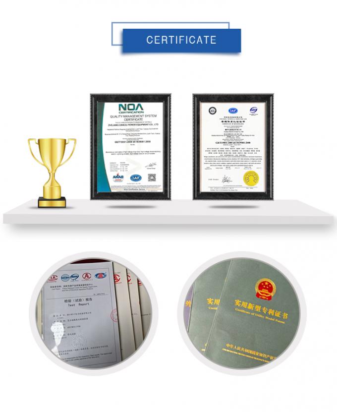 Expulsion Type Zinc Oxide Type Lightning Arrester 15KV High Discharge